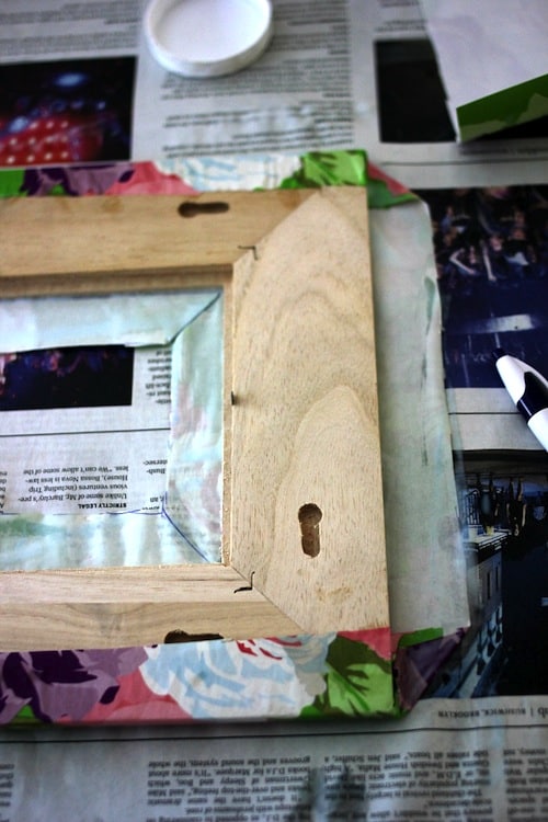 Wrapping paper frame step 2