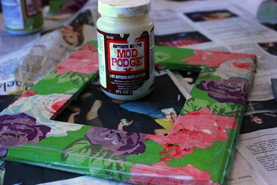 Wrapping paper frame step 3