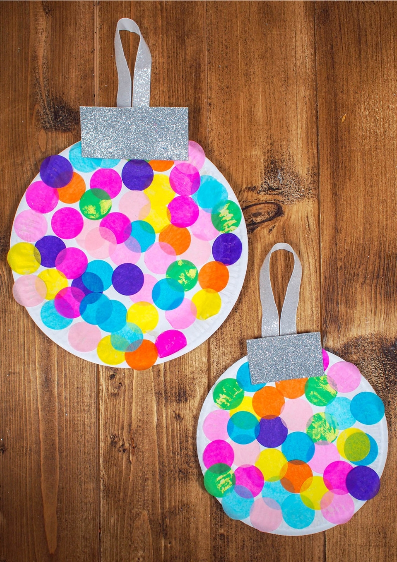 Paper Plate Baubles or Ornaments