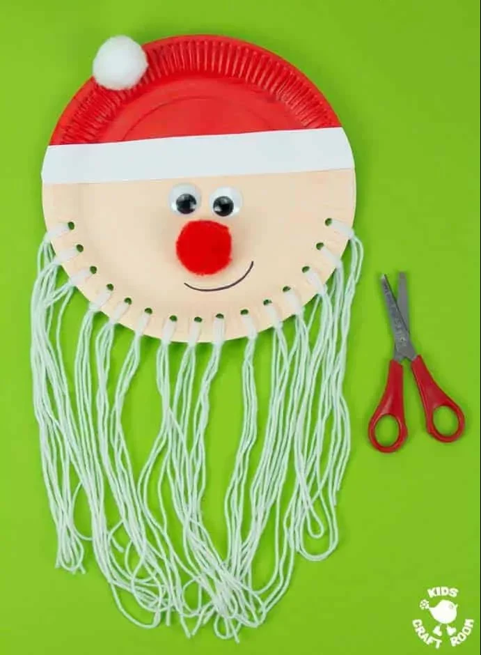 Trim Santas Beard fine motor activity for kids