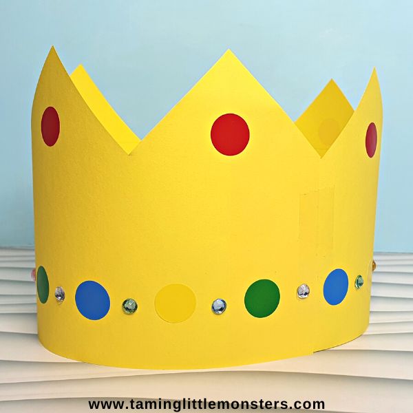 paper crown craft for kids