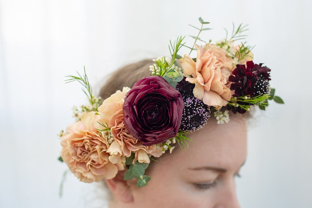 diy wedding flower crowns