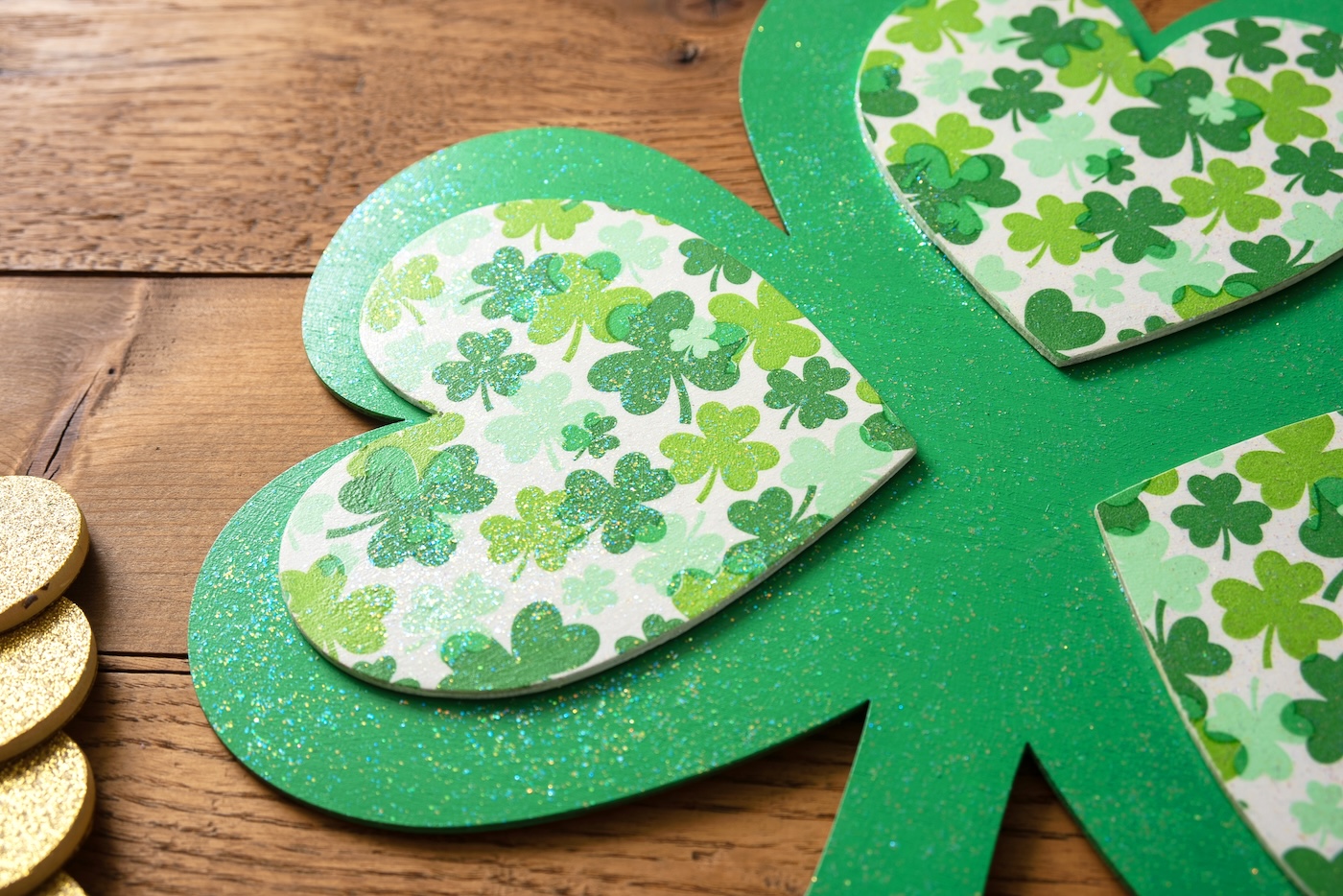 dollar tree shamrock craft