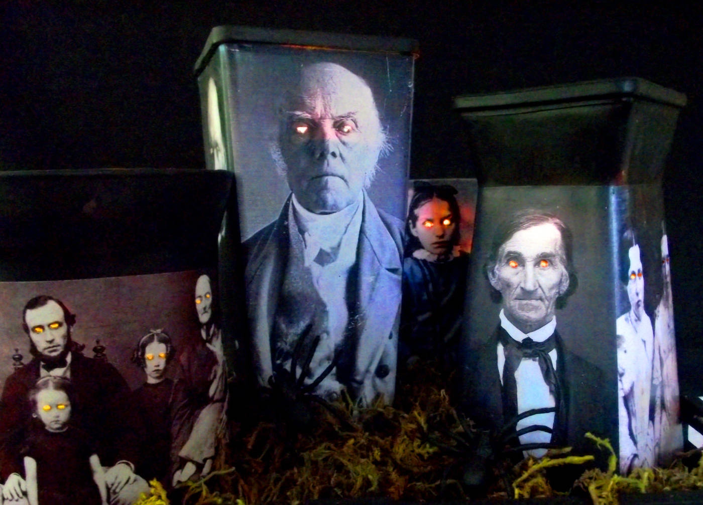 Spooky candle holders