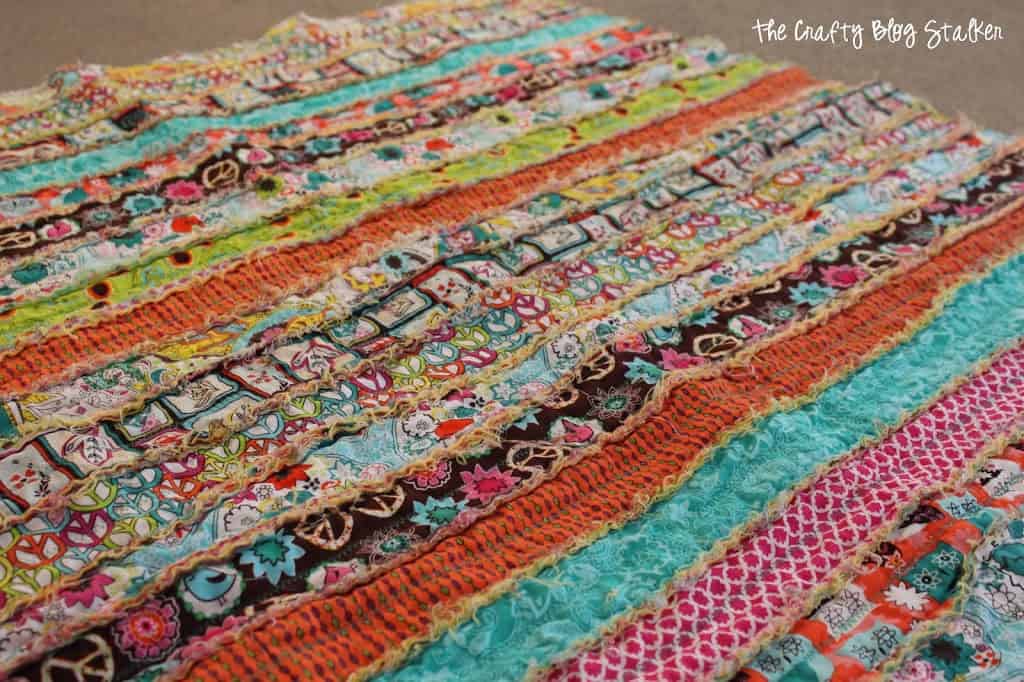 12/27/20 - Fabric Strip Rag Quilt