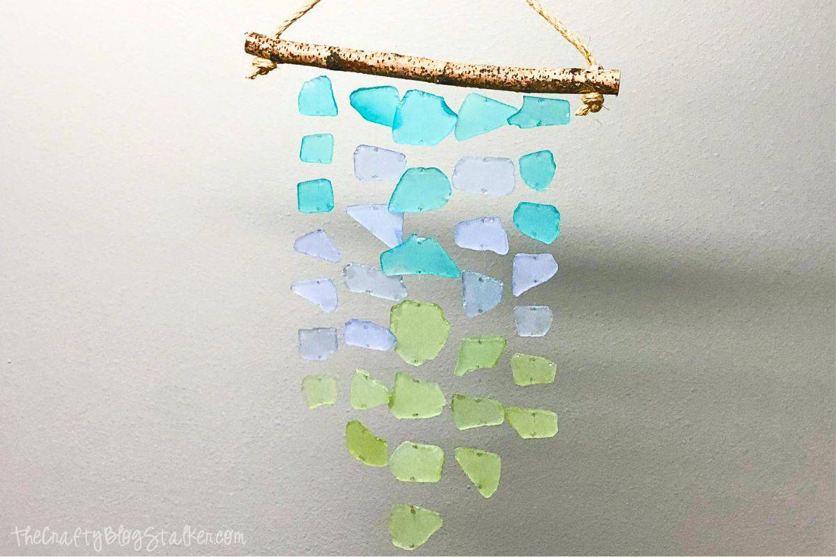 Sea glass wind chimes.