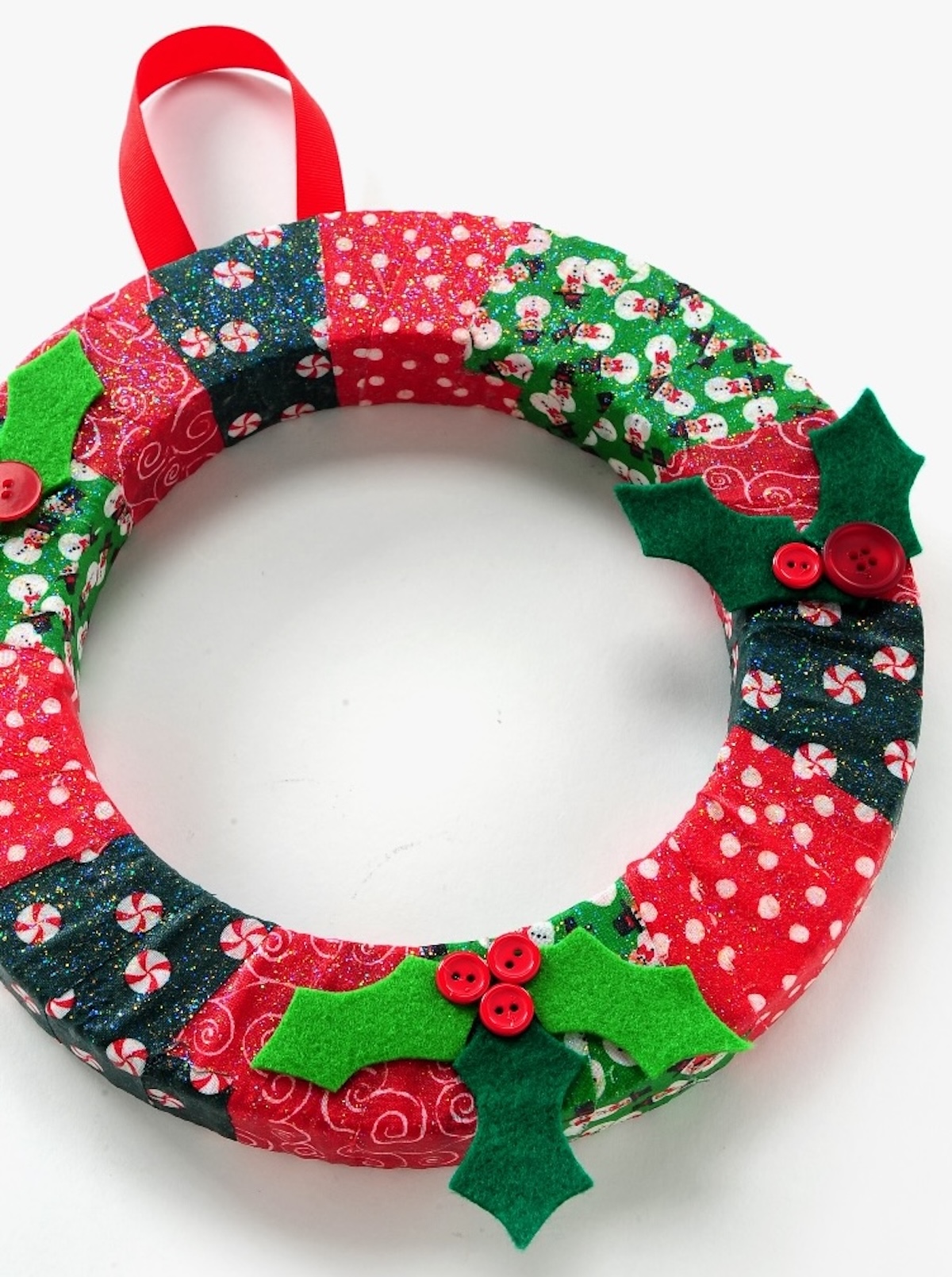 kids christmas wreath craft